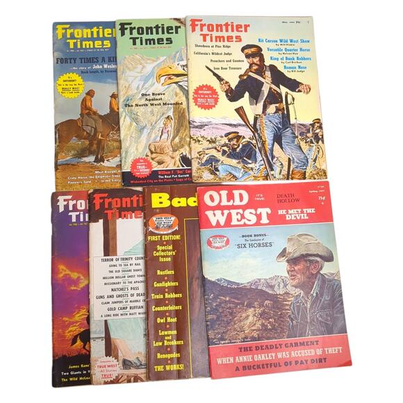 5 Vintage 1964 FRONTIER TIMES Western Magazines PLUS 2 Special Editions - Picture 1 of 16